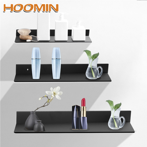 HOOMIN 30-60cm Bathroom Shelves Kitchen Wall Shelf Storage Rack Bathroom Accessories ► Photo 1/6