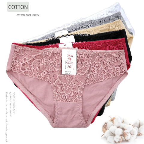 New Style Underwear Female Cotton Crotch Sexy Lace Briefs