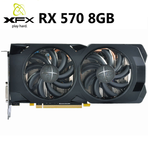 XFX RX 570 8GB 256Bit GDDR5 Graphics Cards RX570-8GB Video Card For AMD RX500 Series VGA Cards RX570 8GB HDMI DVI RX 570 8G Used ► Photo 1/6