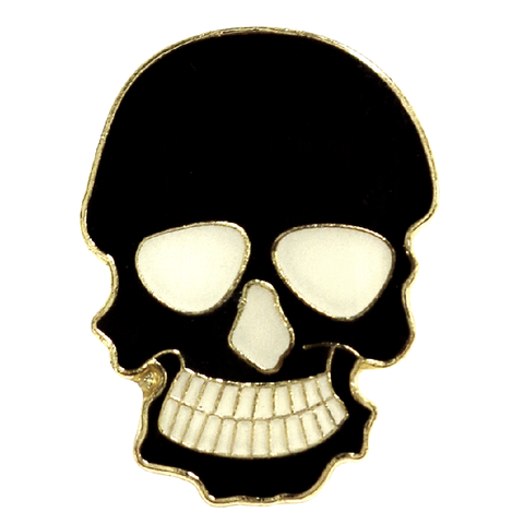 Factory Custom Enamel Lapel Pins Metal Cut Shiny Gold Skull Brooch Badge For Gift Apparel Clothing Welcome DIY Your Own Logo ► Photo 1/6