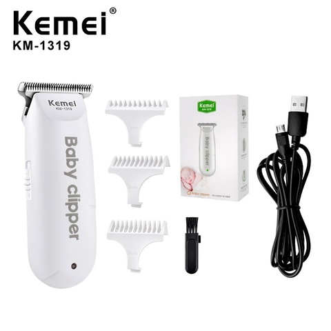 Kemei Mini Electric USB Baby Hair Trimmer Portable Hair Clipper Kids Hair Cutting Rechargeable Quiet Infant household Shaver ► Photo 1/1