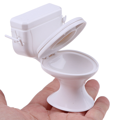 Dollhouse Furniture Vintage Bathroom Modeling White Toilet Doll House Miniature Baby Pretend Toys Dolls Accessories ► Photo 1/6