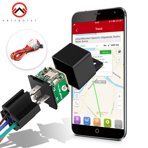 Vehicle Tracker Car MV730 Hidden Design Cut Off Fuel Shock Tow Alert GPS Moto ACC Detection Relay Mini GPS Tracker Car Tracker ► Photo 1/6