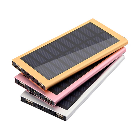 1Pcs 7566121 Solar Power Bank Case Powerbank Cover Empty DIY Power Bank Box Dual USB Kit Charger Flashlight ► Photo 1/6