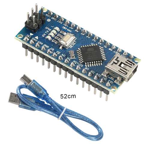 For Arduino Nano Mini USB With The Bootloader Compatible Nano 3.0 Controller v3.0 CH340 USB Driver 16Mhz ATMEGA328P ► Photo 1/6