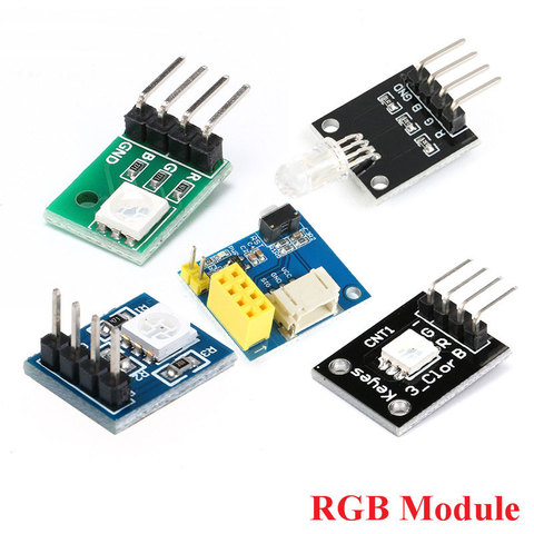 RGB LED Sensor Module ESP8266 ESP01 ESP-01 WS2812 5050 SMD 3 Color LED Board Module for Arduino KY-016 KY-009 Electronic DIY Kit ► Photo 1/6