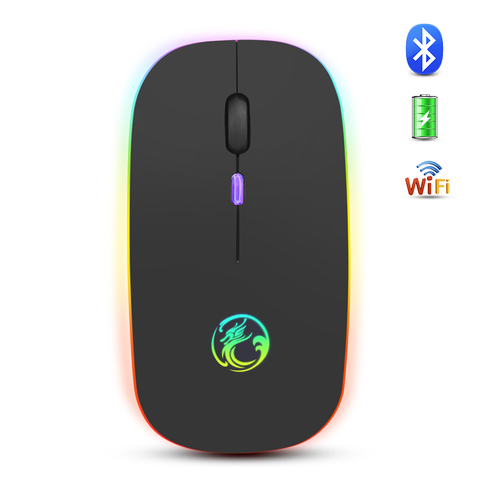 Wireless Mouse Bluetooth Mouse Wireless Computer Mouse RGB Rechargeable Ergonomic LED Backlit Mause Silent Mice For Laptop PC ► Photo 1/6