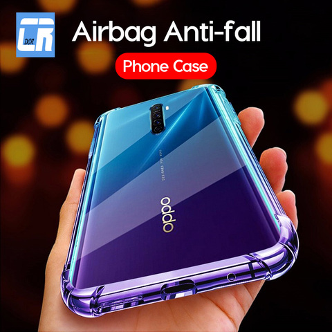 Silicone Airbag Anti-fall Protective Case for OPPO Reno Z 2 10X Zoom A1K F7 F9 F11 Soft Transparent Case for Realme 3 5 Pro Case ► Photo 1/6