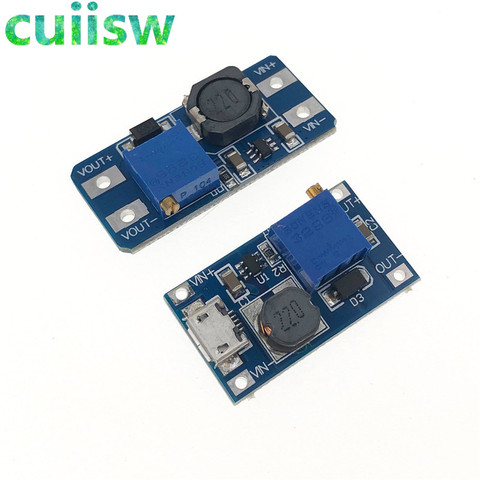 MT3608 2A Max DC-DC Step Up Power Module Booster Power Module 3-5V to 5V/9V/12V/24V ► Photo 1/6