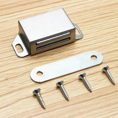 Stainless Steel Magnetic Door Catch, Heavy Duty Magnet Latch Cabinet  Catches for Cabinets Shutter Closet Furniture Door