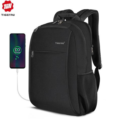 2022 Tigernu New Anti Fouling Fashion 15.6 inch Laptop Backpack Men Waterproof Material With 4.0A USB Charging Port Women Casual ► Photo 1/5