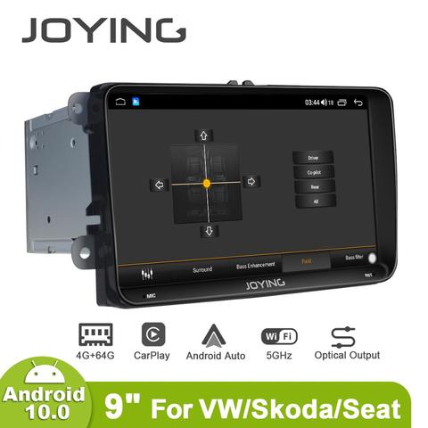 Radio 2 Din 9 Pulgada Android 10 4GB 64GB Car Radio Audio Head Unit GPS TV Multimedia Carplay For VW Skoda POLO GOLF PASSAT ► Photo 1/6