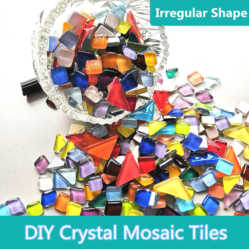 300g Colorful Crystal Mosaic Tiles with Irregular Shape Mosaic Stone Mixed  Color DIY Art Craft Materials for Kids/Children - Price history & Review, AliExpress Seller - Wong Dahai Store