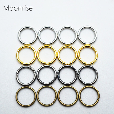 200pcs 4mm 5mm 6mm 7mm 8mm 10mm 12mm Open Jump Rings For Jewelry Connectors Chain Links ► Photo 1/6