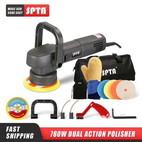 SPTA 5inch Dual Action Polisher 8mm Random Orbit Professional Polishing Machine 780W Electric Buffing Polisher Car Beauty Tools ► Photo 1/6