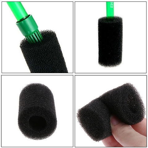 5 Pcs Sponge Aquarium Filter Protector Cover For Fish Tank Inlet Pond Black Foam ► Photo 1/6