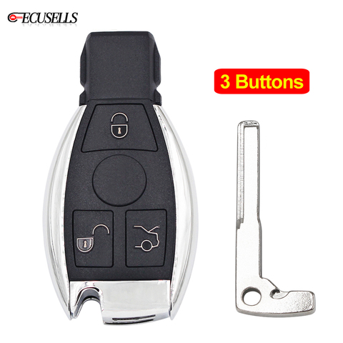 3 Button Remote Smart Car Key Shell Case Housing For Mercedes For Benz A B C E S Class W203 W204 W205 W210 W211 W212 W221 W222 ► Photo 1/6