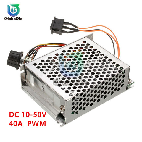 DC 10-50V 40A PWM Motor Speed Controller Inverted Switch 12V/24V/36V/48V Reversible Pulse Driver DC Motor Regulator Module ► Photo 1/1