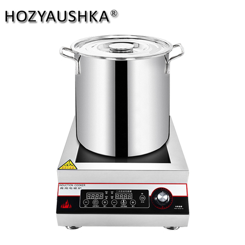 Induction Cooker 5000w Commercial Plane High-Power Hotel Canteen Electric Frying Stove Table Cauldron Induction Stove ► Photo 1/6