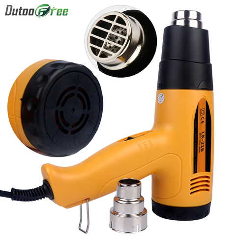 Industrial Hot Air Gun LCD Digital Temperature controlled Heat Blower Electric Adjustable Temperature Heat Gun Tool 1600W ► Photo 1/6