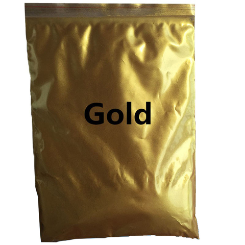 Gold Pearl Pigment Mica Powder 50g Gold Paint for Art Crafts Automotive Cosmetics Eyeshadow Ceramic Powder Coating Epoxy Pigment ► Photo 1/6