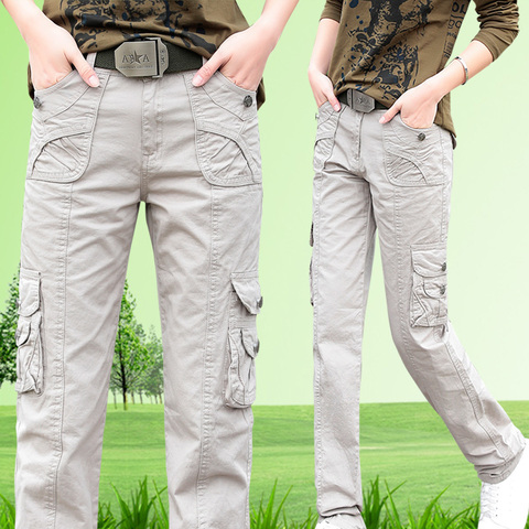 New Arrival Full Pants Women Casual Jogger Cargo Pants Woman Trousers ► Photo 1/6