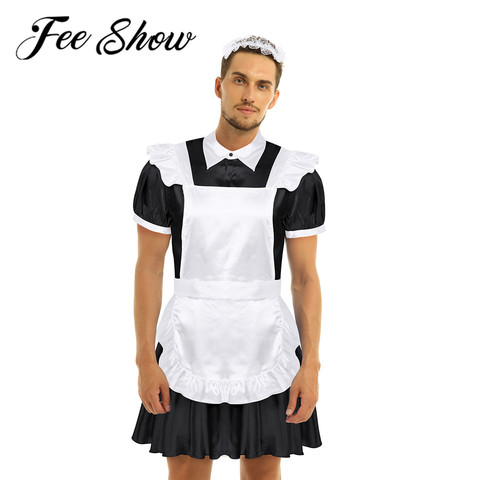 Men Sissy Shemale Clothes Maid Cosplay Costume Male Gay Crossdresser Halloween Role-playing Games Man Lingerie For Crossdressing ► Photo 1/6