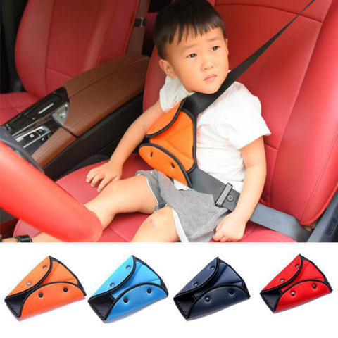 Car Safe Seat Belt Cover Soft Adjustable Children Safety Belt Fixer Triangle Anti-ledge For Child Neck Protection Belts ► Photo 1/5
