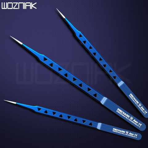 MECHANIC AAC-14 8-hole heat-dissipating tweezers, lengthened and thickened high-hardness tweezers used for mobile phone repair ► Photo 1/6