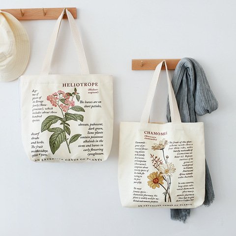 Retro Literary Canvas Bag Women's Shoulder Bag Fashion Cotton Letter Shopping Shopper Ladies Hand Bags Tote Bags for Women 2022 ► Photo 1/6