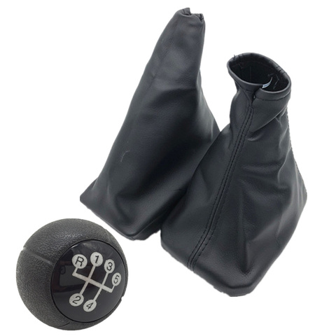 For OPEL CORSA C (01-06) TIGRA B (04-12) COMBO C (01-11) Manual 5 Speed Gear Shift Knob Leather Gaiter Boot Cover Handbrake Case ► Photo 1/6