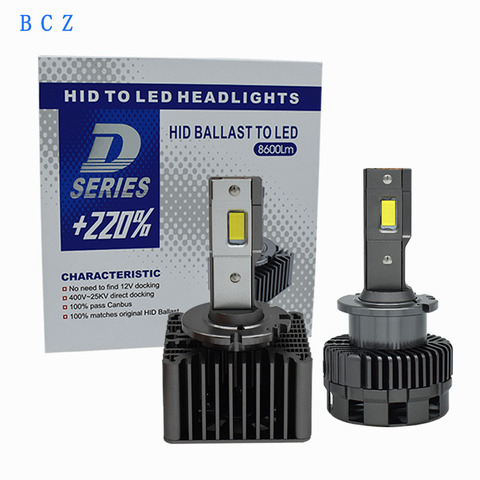 LED D1S D3S D2S D4S D5S D8S canbus 70W 8600LM Car headlight Bulbs D1R D2R  D3R D4R 6500K headllamp Non-destructive installation - Price history &  Review