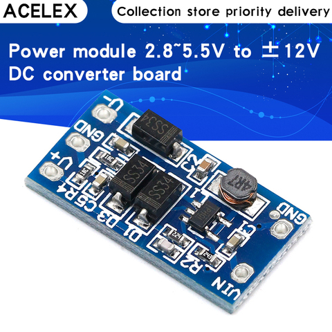 Power Supply Module 2.8V to 5.5V Input Plus or Minus 12V Output 5V Turn +-12V DC-DC Converter Board ► Photo 1/6