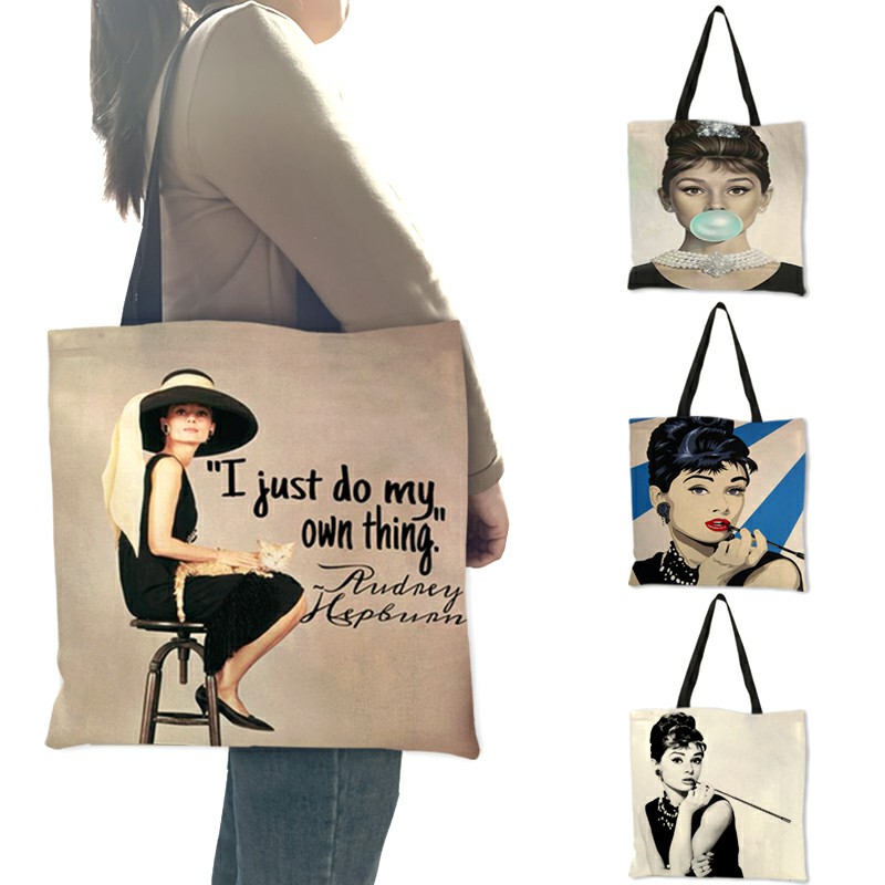 Custom Cherry Blossom Oil Paint Tote Bag For Women Lady Elegant Handbags  Reusable Shopping Bags Double Sided Print Shoulder Bag - AliExpress