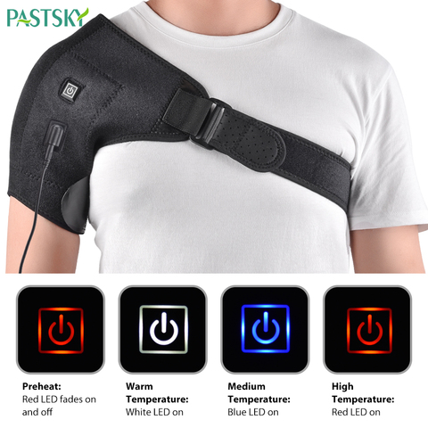 Electric Heat Therapy Shoulder Brace Orthopedic Care Belt Pain Relief Back Support Dislocated Rehabilitation Sport Tendinitis ► Photo 1/6