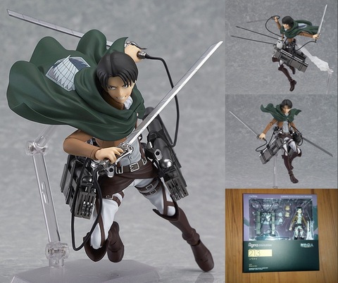 Anime Attack on Titan Mikasa Ackerman 203 Eren Jaeger 207 Rivaille 213 Dolls PVC Action Figure Collective Toy ► Photo 1/6