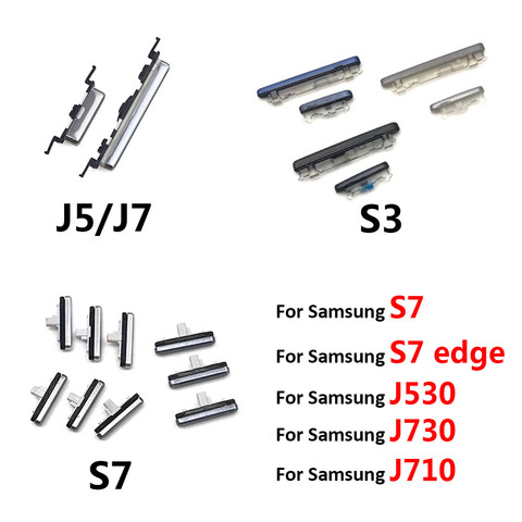 Power Button+Volume Side Button For Samsung S3 S7 Edge J5 J7 2016 J510 J710 / J5 J7 2022 J730 J530 Parts ► Photo 1/3