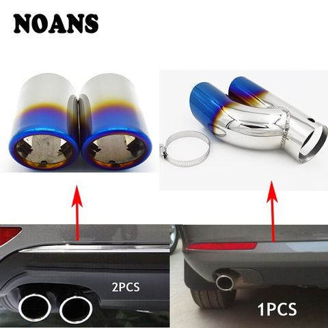 3 Colors Automobiles Car Exhaust Tip Muffler Pipe Cover For Skoda Octavia A7 A5 2 Yeti Superb 1.4T 1.6T 1.6L Auto Accessories ► Photo 1/6