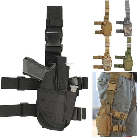 Universal Drop Leg Gun Holster Right Handed Tactical Thigh Pistol Bag Pouch Leg Harness for All Handguns ► Photo 1/6