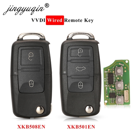 jingyuqin 5pcs Xhorse XKB501EN XKB508EN Wire Remote Key For B5 Type Work for VVDI2/VVDI Key Tool/MIni Key Tool/Key Tool Max ► Photo 1/5