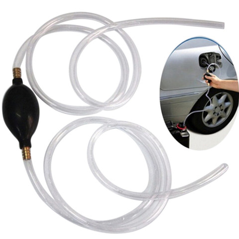 1PC New Car Fuel Gas Pump Petrol Diesel Liquid Hand Pump Primer Bulb Water Oil Transfer Pump PVC Syphon 8mm Pipe ► Photo 1/6