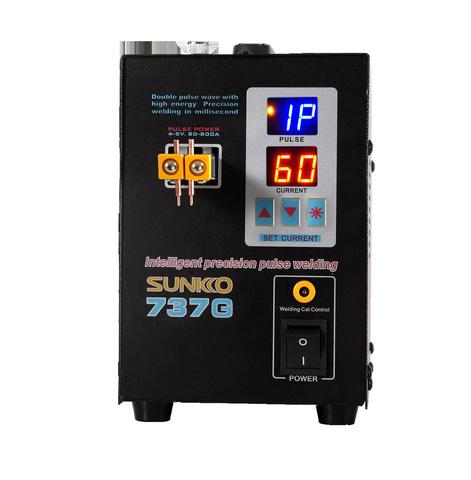 SUNKKO 737G battery spot welder 1.5kw precision pulse spot welder led light welding machine used 18650 battery pack spot welders ► Photo 1/5