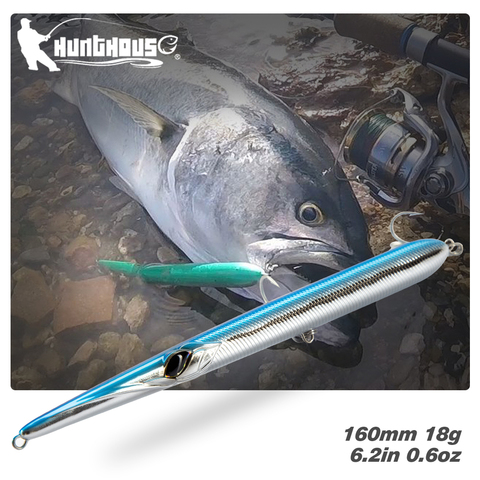 Hunthouse Fishing Lures Stylo Pencil Needlefish Casting Pencil Hard Bait Stickbaits Floating Sinking 205/180/160mm Garfish ► Photo 1/6