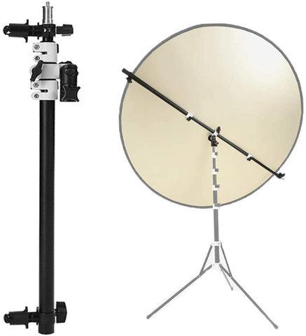 Holder Bracket Swivel Head Reflector Disc Arm Support with Telescopic Boom Arm Top Light Sandbag for Speedlite Mini Flash Strobe ► Photo 1/6