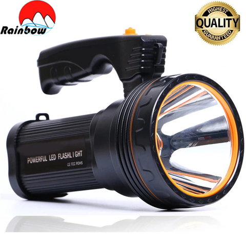 120W Powerful LED Portable Spotlights Rechargeable LED Torch Camping Lantern Waterproof Outdoor Search Flashlight For Fish Hunt ► Photo 1/6