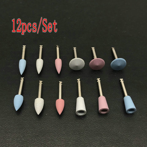 12pcs/lot Dental Silicone Grinding Heads Teeth Polisher for Low-speed Machine Polishing Dental Tools Dentistry Lab ► Photo 1/6