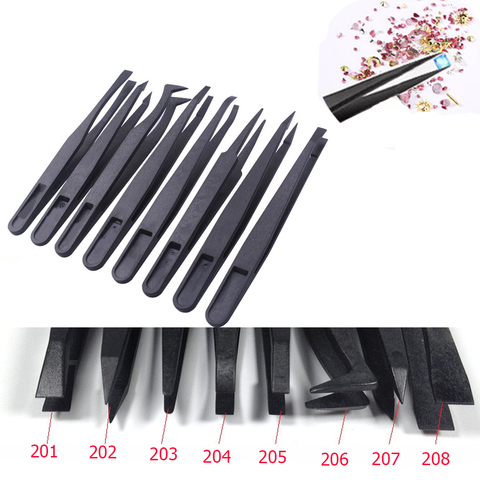 8pcs/set Epoxy Resin Jewelry Tool set Tweezers Anti-static Plastic Precision  DIY Making For Epoxy Resin Mold Jewelry Components ► Photo 1/6