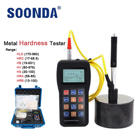 Portable Rebound Leeb Hardness Tester Meter Durometer for Metal