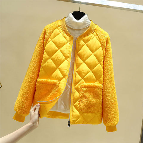 Women Spring Autumn Jacket Lamb Fur Parkas Short Women Coats And Jacket Plus Size Parka Mujer Slim Winter Jacket  Spring Parkas ► Photo 1/6