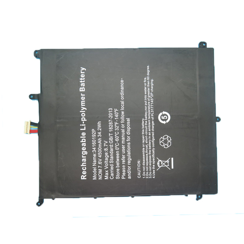 Laptop Battery For Chuwi For Lapbook SE CWI528 CWI547 13.3 34160192P PT2877164-2S 7.6V 4500mAh 34.2Wh New ► Photo 1/4